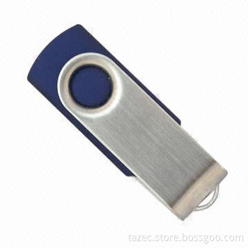 USB Flash Drive with Swivel Cover, Supports Plug-and-play Function, CE and RoHS Marks